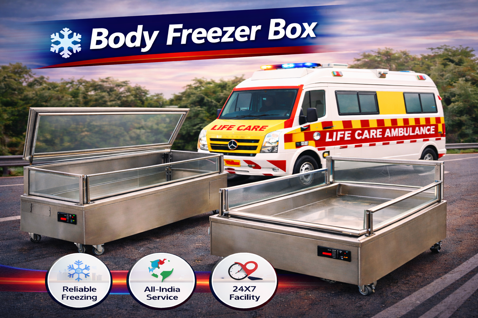 Body Freezer Box in Hyderabad